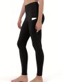 Fleece Lined Leggings with Pockets for Women - Thermal Warm Workout Winter Leggings for Women Yoga Pants for Women.