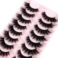 10 Pairs Cat Eye Lashes Faux Mink Eyelashes Winged End Eye Elongated Eyelashes Fake Lashes Soft Natural Long Full Strip Lashes. 