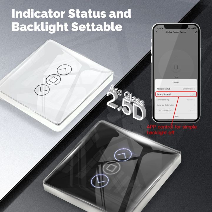MOES%20Tuya%20ZigBee%20Smart%20Curtain%20Switch%202.5D%20Support%20RF433%20Arc%20Glass%20Touch%20Panel%20App%20Remote%20Control%20Work%20With%20Alexa%20%20Home%20-%20Image%204