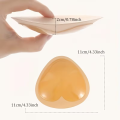 1 Pair Stick-On Adhesive Bra Enhancers - Thick Push-Up Triangle Chest Pads for Women Soft & Self-adhesive  Lingerie Accessories. 