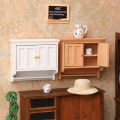 1/12 Dollhouse Miniature Wall Cabinet Closet Shelves Model Doll Home Cabinets Furniture Decor Toy Dolls House Accessories.