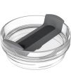 40oz Replacement Tumbler Lid – Transparent Spill-Proof Sliding Cover for Stanley & Other Stainless Steel Cups. 