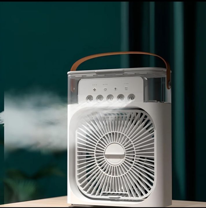Mini Air Cooler Fan Plus Humidifier - Air Conditioner With Water And Ice Compartment