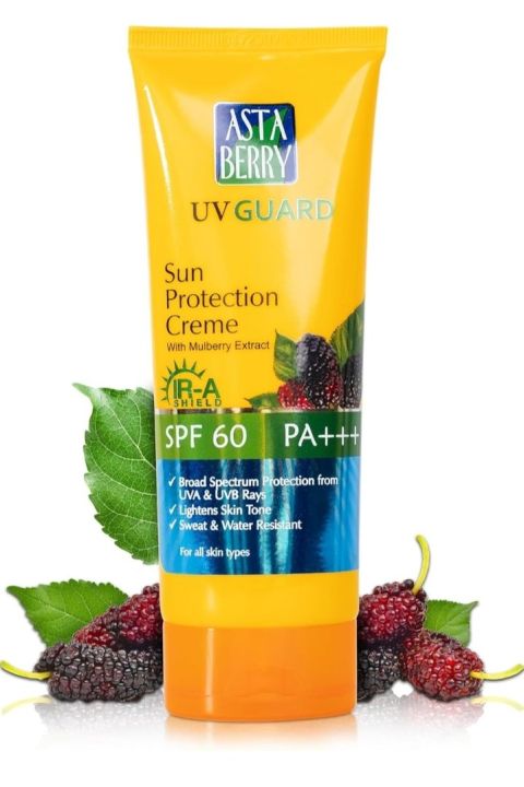Asta Berry Sun Protection SPF 60 Cream 100Ml