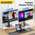 Essager HDMI To USB Type C Adapter for iPhone MacBook Pro Air iPad Samsung Galaxy 8K@60Hz 4K@120Hz/144Hz HD TV Cable Converter. 