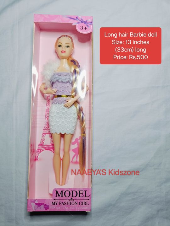Barbie doll with long hair