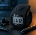 Digital 8 Channel Tasbih - Night Mode LED Backlight - Handheld Finger Ring - 5 Digit LCD Display - Multifunctional Clock Time Function - Beep Buzzer Clicker Tasbeeh Zikr Pray Tally Counter - Packed in Plastic Box. 