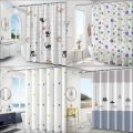Mildew Proof Shower Curtain High Quality PEVA with 12 Hook Bathroom Curtain 180*150cm Thickened Printed Shower Curtain. 