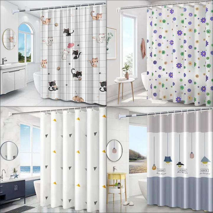 Mildew%20Proof%20Shower%20Curtain%20High%20Quality%20PEVA%20with%2012%20Hook%20Bathroom%20Curtain%20180*150cm%20Thickened%20Printed%20Shower%20Curtain%20-%20Image%205