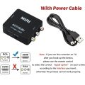 RCA AV To HDMI-compatible Converter AV/CVSB L/R Video Box HD 1080P 1920*1080 Support NTSC PAL Output AV To HDMI-compatible. 