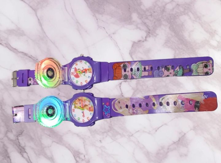 Girls spinner Watch with light