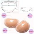 1Pair Chest Push Up Sticky Bra Thicker Sponge Bra Pad Breast Lift Up Enhancer Silicone Removeable Inserts Swimsuit Invisible Bra. 