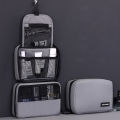 Men Foldable Toiletry Bag Travel Business Layered Multiple Pockets Cosmetic Makeup Cases Male Hanging Storage Organizer Wash Bag. 