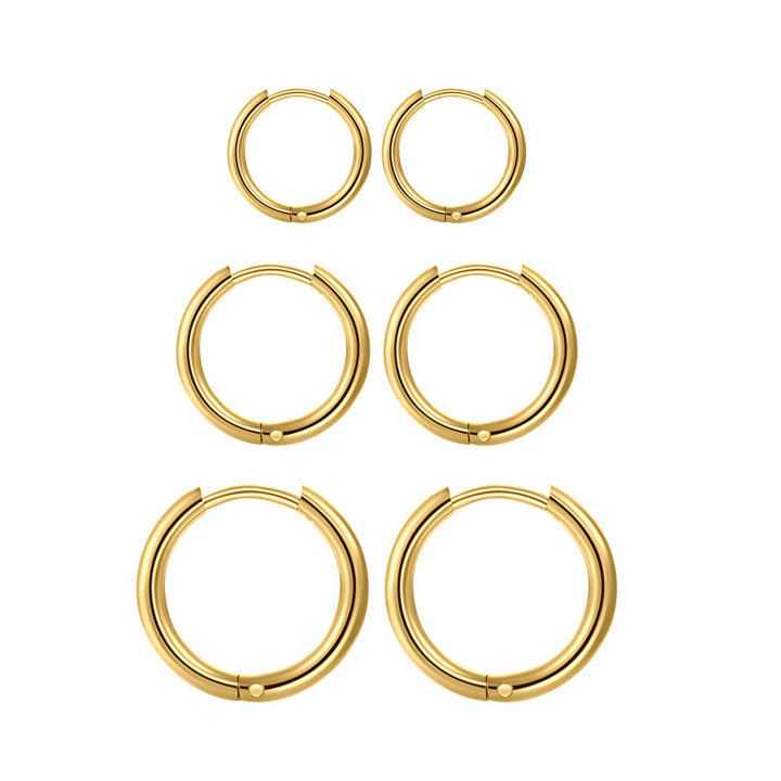 1%20Pair%20Hypoallergenic%20Unisex%20Surgical%20Stainless%20Steel%20Small%20Cartilage%20Helix%20Hole%20Piercing%20Hoop%20Earrings%20Set%20for%20Men%20Women%20-%20Image%207