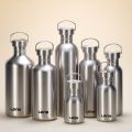350-2000ml Stainless Steel Water Bottle Single Wall Large Capacity Big Mouth Vacuum Flasks with Lid Cycling Drinkware Sports. 