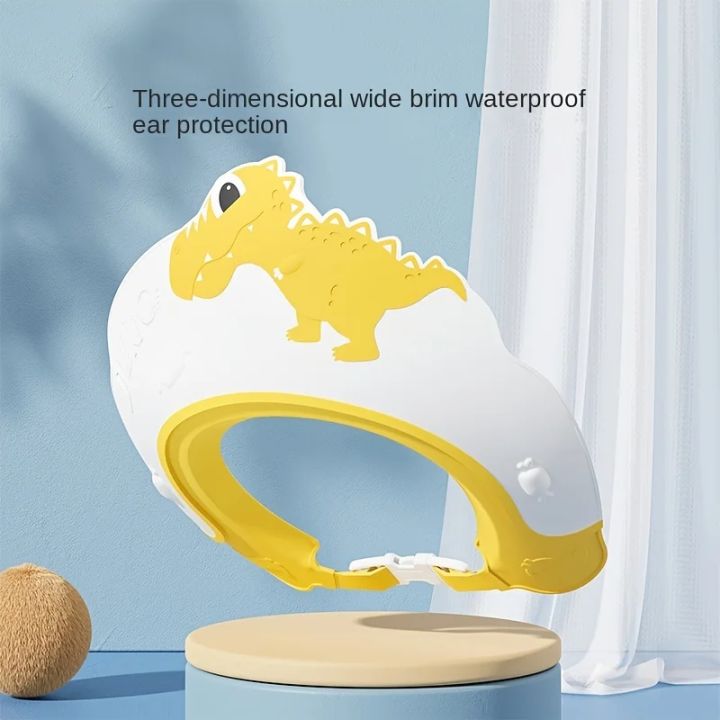 Baby%20Soft%20Rubber%20Waterproof%20Shampoo%20Cap%20Children%20Shampoo%20Artifact%20Baby%20Shampoo%20Cap%20Adjustable%20Ear%20Protectors%20Dinosaur%20Pattern%20-%20Image%206