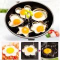 4pcs egg mold fried egg cooking mold shaper stainless steel kitchen pan cake. 