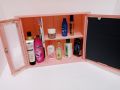 Style front storage box cabinet mirror double door for bathroom accessories cabinet. 