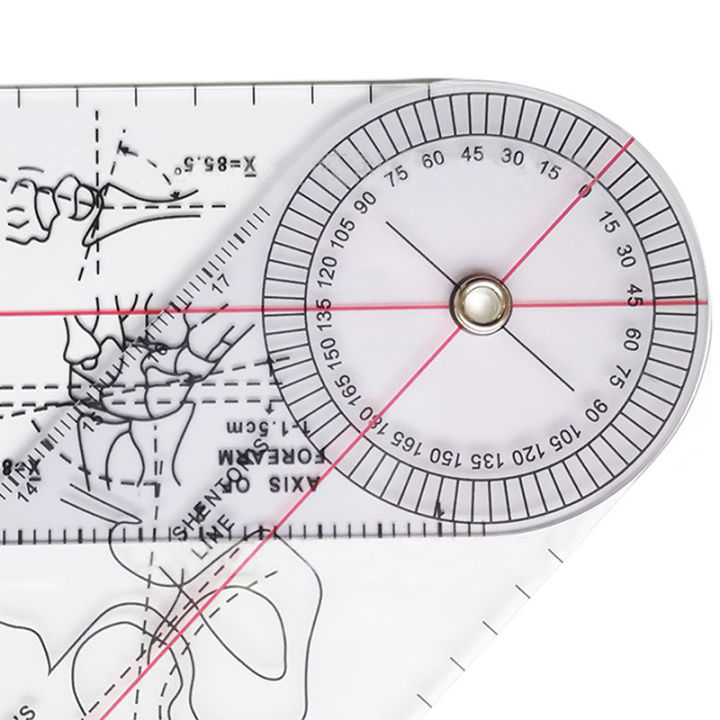 Multi-Ruler Goniometer Angle Medical Ruler Joint Orthopedics Tool ...