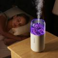 Mini Volcano Humidifier, USB Personal Desktop Humidifier for Car, Office, Bedroom etc. Auto Shut-Off, 2 Mist Modes, Super Quiet (White). 