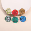 The Jasmine Dragon Enamel Pins The Last Airbender White Lotus Brooches Aesthetic Art Lapel Badge Jewelry for Friends.