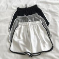 Women Striped Casual Shorts Korean Harajuku Loose All Match Sports Shorts Summer Fashion Simple Yoga Thin Mini Shorts Female. 
