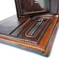 Bomshisky Men's Wallet, Large Size # Steel Model B. 