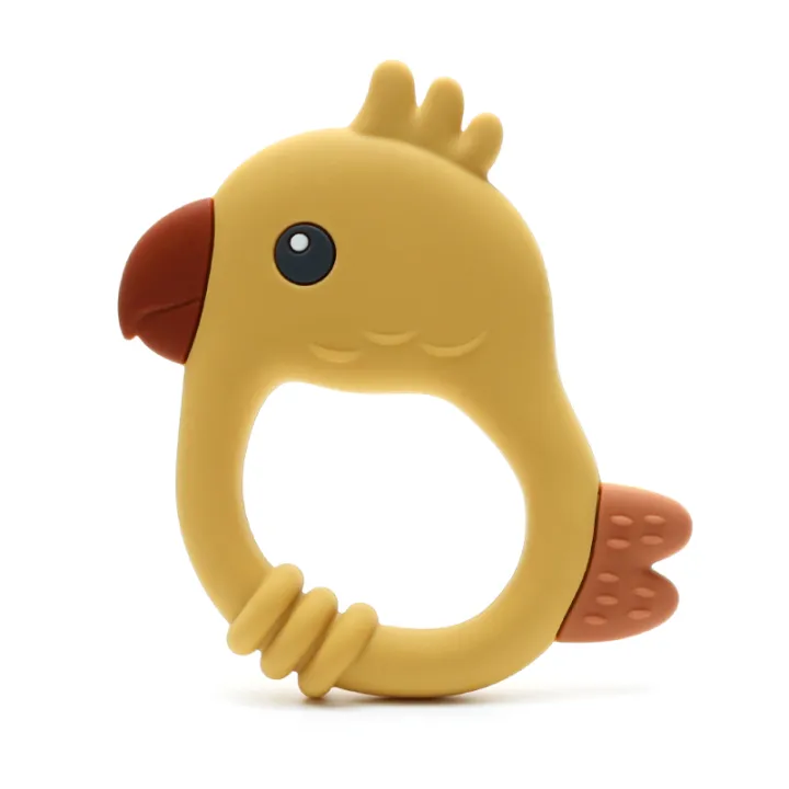 2026%20New%20Design%20Colorful%20Parrot%20Teether%20-%20Food-Grade%20Silicone%20Baby%20Teething%20Toy%20(BPA-Free)%20Baby%20Teether%20-%20Image%203