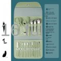 16pcs Nail Cutter Set Stainless Steel Nail Clippers Set With Folding Bag Manicure Cutter Kits Scissors Beauty Tool. 