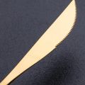 24pcs Gold Tableware Set Stainless Steel Dinnerware Set Mirror Fork Knife Coffee Spoon Cutlery Flatware Set Western Kitchen.