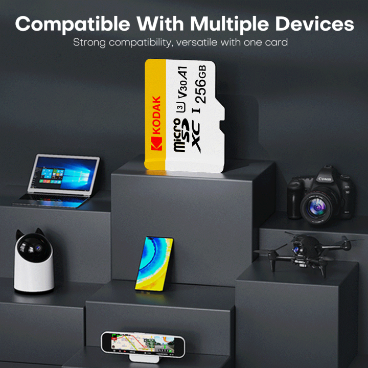 KODAK%20Micro%20SD%20Card%2032GB%2064GB%20128GB%20256GB%20Microsd%20Memory%20Card%20Class10%20U3%204K%20TF%20Card%20With%20Dash%20Cam%20Surveillance%20Smartphone%20-%20Image%206