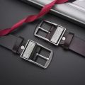 New Leather Cowhide Men's Belt Fashion Metal Alloy Pin Buckle Adult Luxury Brand Jeans Business Casual Waist Male Strap Brand.