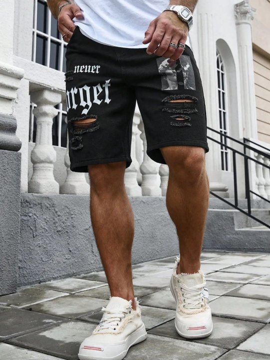 Men%20Summer%20Stretchy%20Denim%20Shorts%20Jeans%20For%20Men%20Streetwear%20Letter%20Ripped%20Knee%20length%20Baggy%20Comfort%20Cargo%20Casual%20Shorts%20Pants%20Jean%20-%20Image%205