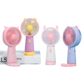 Cartoon Ear Mini Handheld Fan with Light – 3-Speed Summer Kids Electric Fan & Activity Gift | USB Rechargeable.