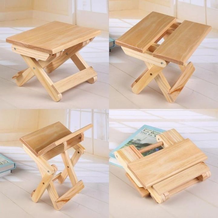 Folding stool, folding chair, table cum chairade with real wood,Best quality with low price