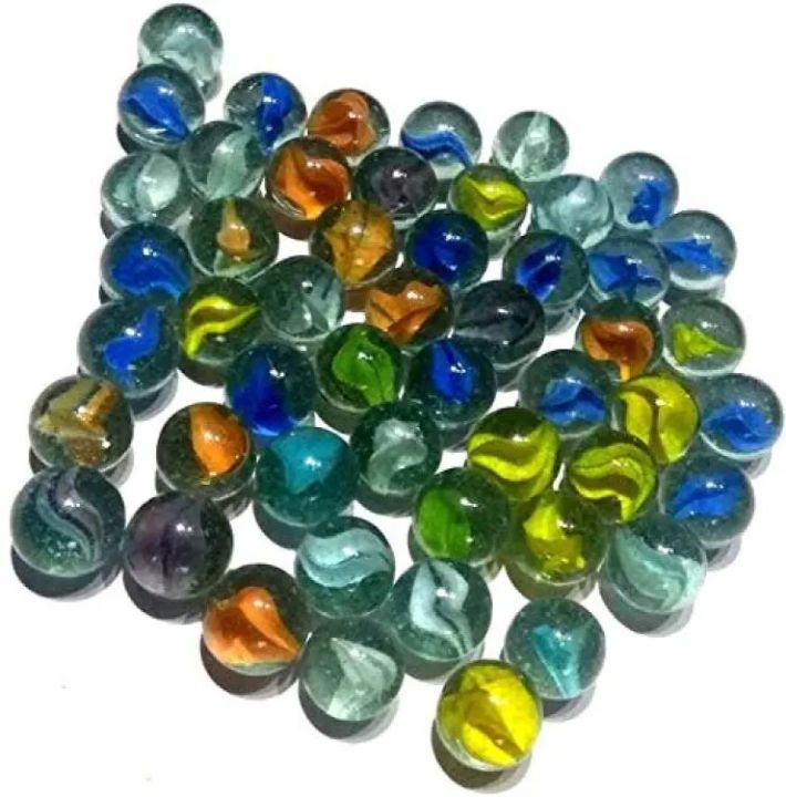 Glass Marble Stone Balls - Pack of 100 Approximately (JillBola)