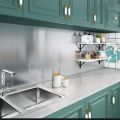 Fridge refrigerator Wrap Cover Adhesive Decorative vinyl film sticker sheet peel and stick Wallpaper silver stainless  steel contact paper for Appliances Dishwasher. 