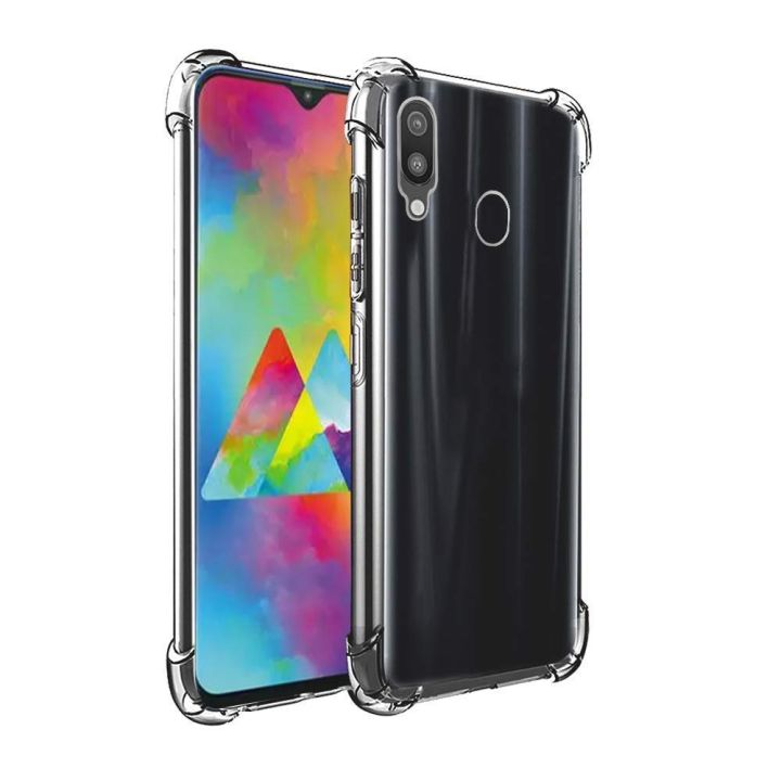 Shockproof transparent back cover for Samsung Galaxy M20