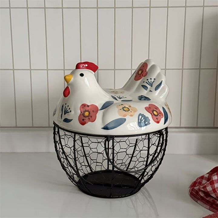 1pc%20Farmhouse%20Hen-Shaped%20Ceramic%20Egg%20Baske%20-Ceramic%20Egg%20Holder%20with%20Lid,Rustic%20Kitchen%20Organizer%20for%20Fruits/Veggies%20-%20Image%205