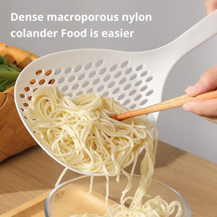 1%20Pc%20White%20Large%20Capacity%20Spoon%20Withstand%20High%20Temperature%20Hung%20Dumplings%20Leaking%20Net%20Not%20Easy%20To%20Deform%20Kitchen%20Supplies%20-%20Image%203
