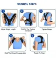 Adjustable Back Correction Strap Shoulder Brace Belt Straighten Body - Improve Posture With This Adjustable Back Correction Strap. 