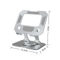All-Metal Foldable 360° Rotatable Desktop Stand for Tablet & Phone, Hollow-Out Heat Dissipation Tablet Support Bracket.