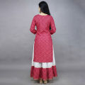 Cotton Linen Lehenga Block Print Design Stylish Elegant Set for Women. 