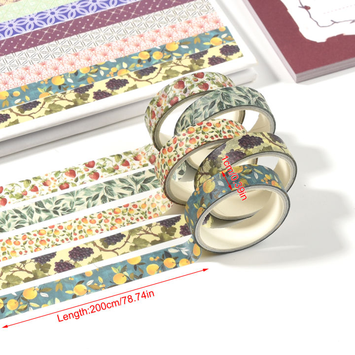 10%20Rolls%20Flower%20Washi%20tapes%20set%20School%20supplies%20Cute%20stickers%20Masking%20tape%20Aesthetic%20stationery%20Scrapbooking%20journal%20decoration%20-%20Image%206