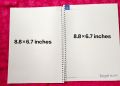 New Colour and deign Note Book/ Pad 5 pc (8.8 ×6.7) inches average page 90/100. 