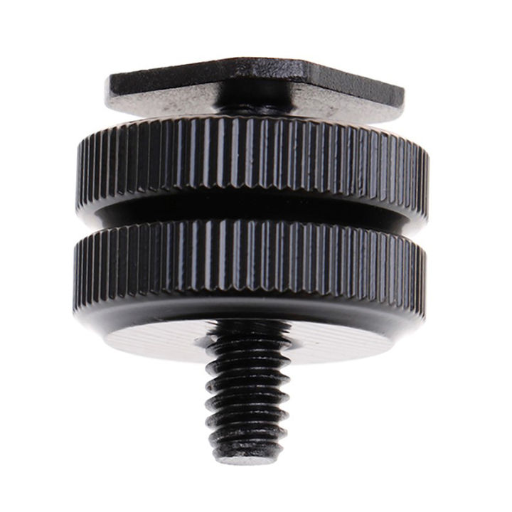 %E2%80%A51Pcs%201/4%20Hot%20Shoe%20Mount%20Phone%20Holder%20Dual%20Nut%20Cold%20Shoe%20Adapter%20Bracket%20For%20DSLR%20Camera%20Accessories%20-%20Image%204
