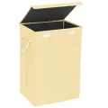 Fabric Laundry Basket Hamper Lid & Handle Ideal for Clothes Storage Fabric Storage Box & Square Baskit Bins Cloth Organizer Cubes Organizer with Handles Jewelry And Makeup Storage Box with Dual Handles. 