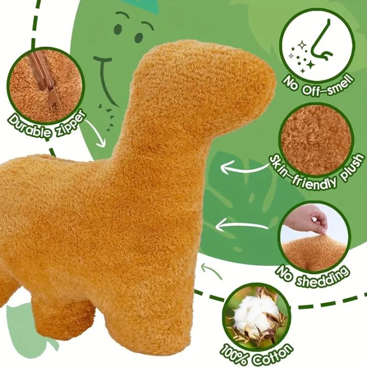 4pcs%20Large%20Dino%20Nugget%20Pillow%20Set%20Plush%20with%20Stuffed%20Animals%20Creative%20Dinosaur%20Theme%20Party%20Decoration%20Perfect%20for%20Christmas%20%20-%20Image%204