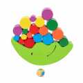 Wooden Moon Balance Block Game Stacking Balance Toy Montessori Fine Motor Training Educational Toys For Children Kids. 