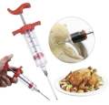 Food Grade PP Stainless Steel Needles Spice Set BBQ Meat Flavor Injector Kitchen Sauce Marinade Accessory. 